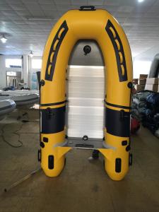 Wholesale 270 cm PVC Small Inflatable Fishing Boats V - Shaped Bottom With Aluminum Floor from china suppliers
