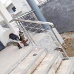 Outdoor Stainless Steel Staircase Handrail Inox Fence 201 304 316 Grade