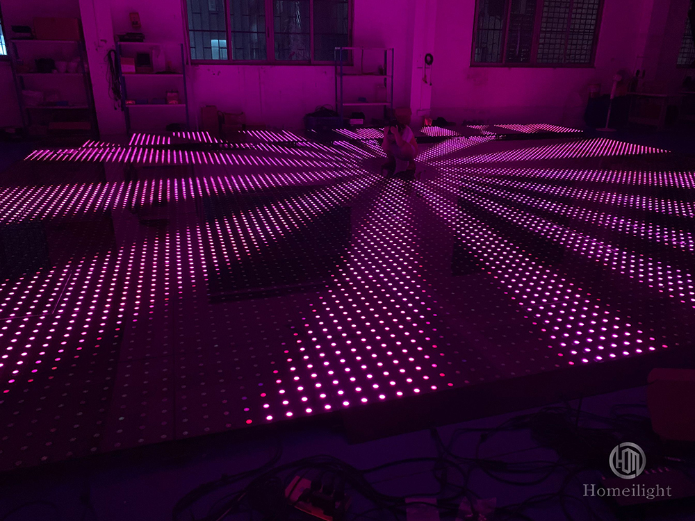 Portable LED Video Dance Floor for Party Night Club Stage Church SMD5050 RGB 3 in 1