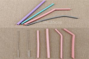 Wholesale Customized Logo Food Grade Silicone Straws Soft Texture In Bar Accessories from china suppliers