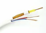 RF4+2C Mini CCTV Camera Cable , Siamese Coaxial Cable Yellow SOLID PE to Brazil