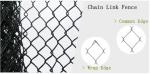 Pvc Coated Chain Link Fence , Diamond Mesh Wire Fence Galvanized For School