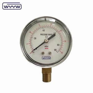 Wholesale 63mm kpa 90mbar low pressure meter from china suppliers