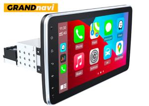 Wholesale Retractable Single Din Car Radio 1280*720 10 Inch Touch Screen Radio Rotatable from china suppliers