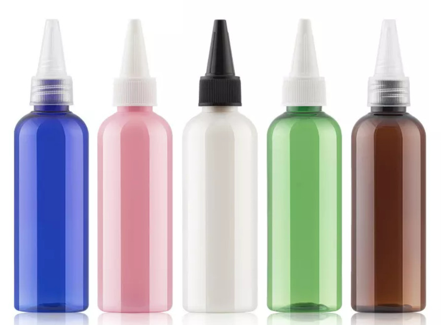 Tattoo Ink PET Lotion Squeeze Bottle With Twist Cap 100Ml Multi Color