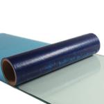 Polyethylene Anti UV Blue Color Self Adhesive Stretch Film For Temporary Glass