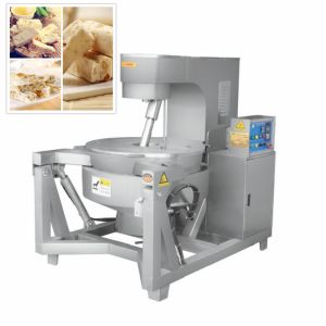China Fruit Jam Steam Gas 1000L Commercial Cooking Kettle With Agitator on sale