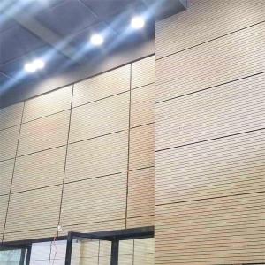 Wholesale Multipupose Hall Timber Wall Linear Grooved Acoustic Panels Sound Absorption Isolation Board from china suppliers