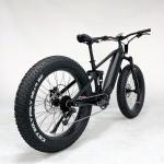 48V 1000W Mid Drive Electric Bike 26 Inch Fat Tire Full Suspension Mountain