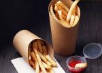 12oz 16oz French Fry Cups , PE Coated Disposable French Fry Containers
