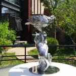 Custom Stainless Steel Cast Flying Eagle Sculpture for Wholesale