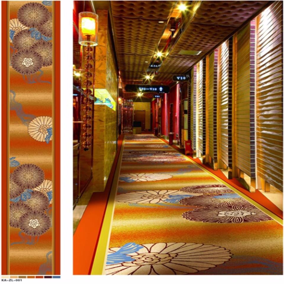 Hallway Handmade Woollen Carpet , Handmade Chinese Wool Rugs OEM Service