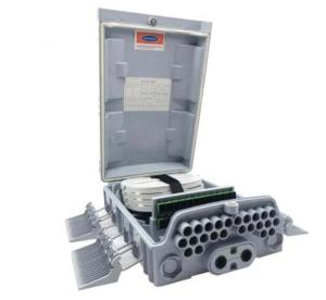Wholesale Outdoor Fiber Optic DistributionPC ABS 24 Core Fiber Optic Distribution Box IP65 GREY COLOR from china suppliers