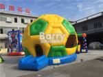 Commercial Inflatable Football Bouncer , PVC Tarpaulin Soccer Blow Up Bounce
