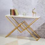 Contemporary Marble & Stainless Steel Console Tables - Wholesale