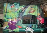 5 X 5m Indoor Jump House Fire Resistance , Childrens Bouncy Castle Quadruple