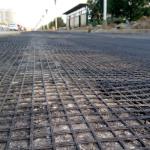 Highways / Railways / Airports Fiberglass Geotextile Geogrid Bitumen Coated