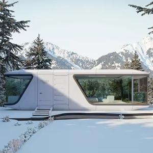Wholesale Luxury Mobile Capsule Tiny House Villa Camping Caravan Bedroom Balcony from china suppliers