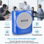 2.4G Digital Voice Amplifier with Recorder FM Radio MP3 Playing,Wired Microphone