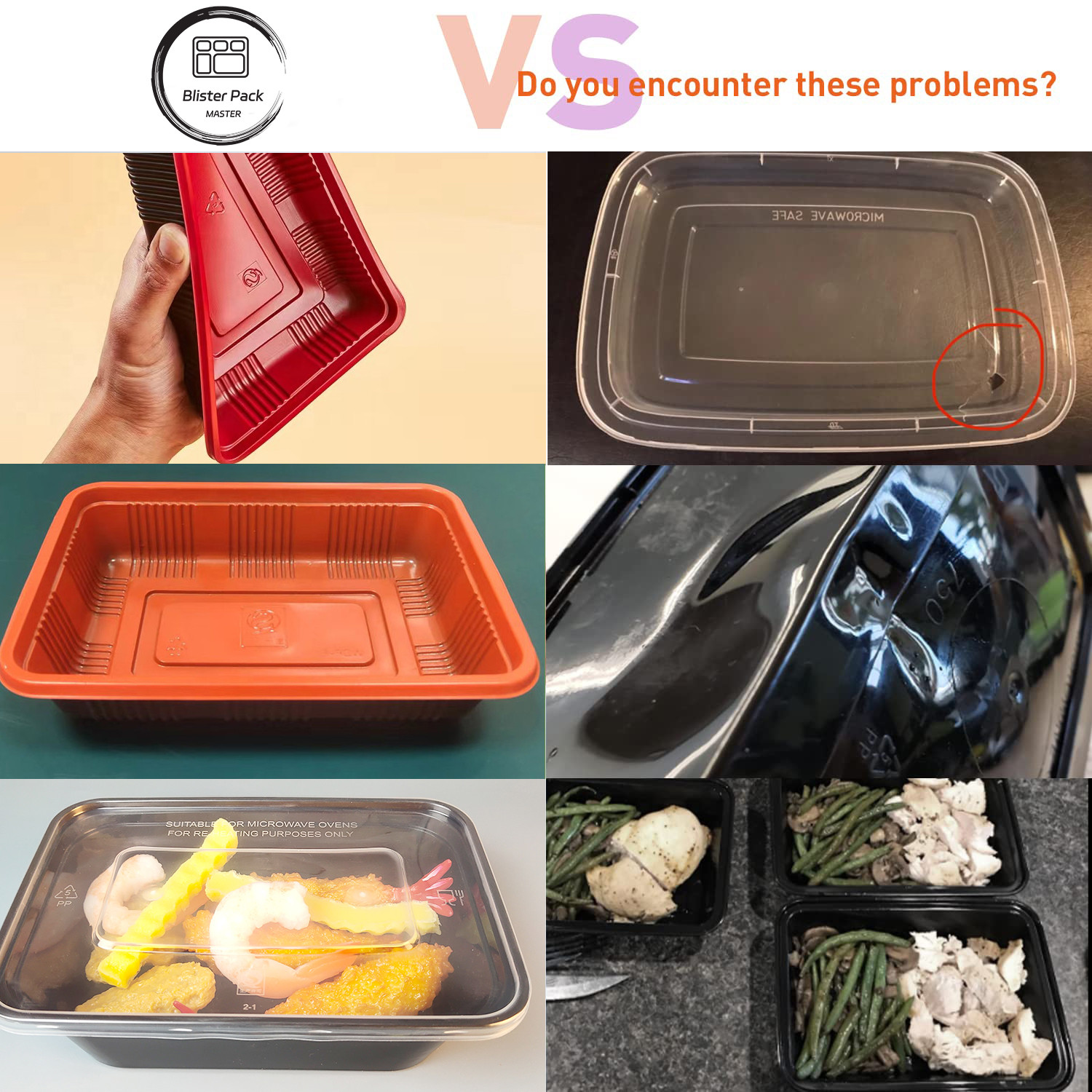 1000ml Microwavable 2 Compartment Disposable Bento Lunch Box Rectangle Plastic Meal Prep Container