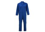 65% Polyester 35% Cotton Twill Mens Work Coveralls Mid Blue Raglan Sleeve