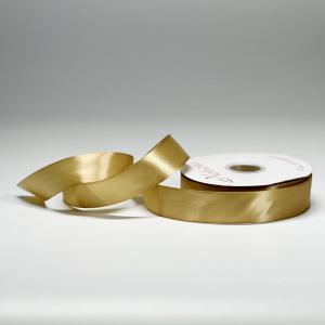 Wholesale Shiny Polyester Ribbon Woven Gold Poly Ribbon For Bags , Garment from china suppliers