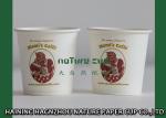 Logo Printed Disposable Single Wall Paper Cups Biodegradable Custom Color