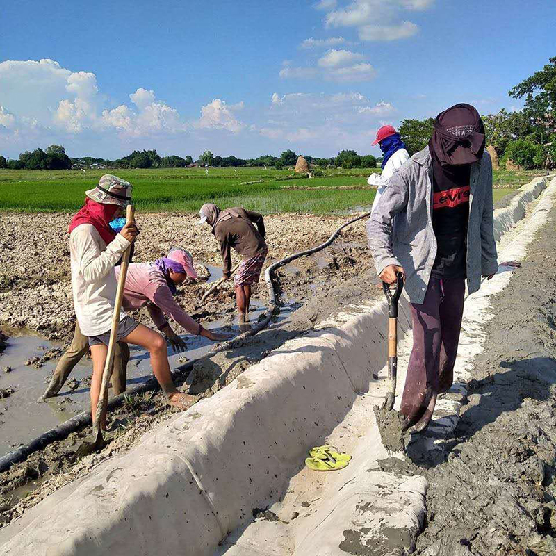 Traditional Design 14Mpa Cement Canvas Blanket for Easy Ditch and Canal Construction