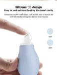 White Custom Logo Baby Infant Nasal Aspirator Nasal Congestion Relief Infant