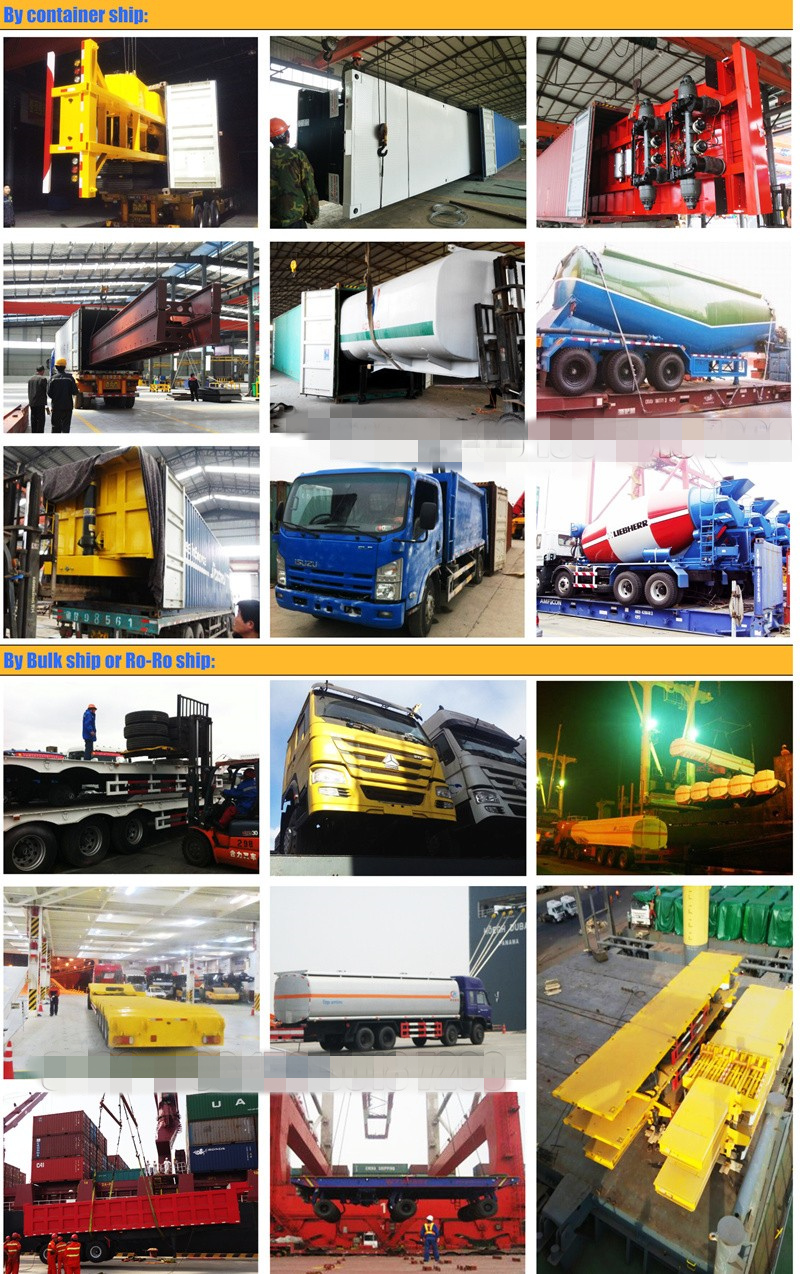 13000X2500X3090 mm Steel 3 Axles Bi-Train Tandem Semi Trailer for Container Loading