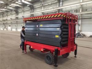 Wholesale Single Person Scissor Lift Hydraulic Mobile Aerial Platform AC380V 50HZ Voltage from china suppliers