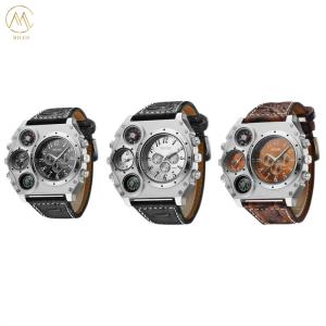 Wholesale Customized Leather Strap Quartz Watch 30m Waterproof Quartz Wrist Watch from china suppliers