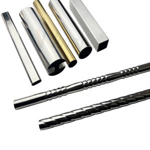 Wholesale AISI 201 304 316 Inox Metal Tube Round Square Rectangular Oval Slot Embossed Shape Stainless Steel Welding Pipe from china suppliers