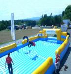 Tarpaulin Inflatable Sports Games Soapy Soccer Field Football Bounce House