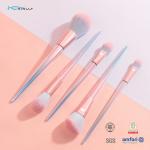5pcs Cosmetic Makeup Brush Sets Synthetic Hair Plastic Handle OEM ODM