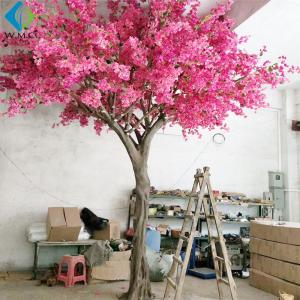 Wholesale Large Artificial Flower Tree , Pink Bougainvillea Flower Tree For Wedding Party from china suppliers