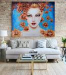 Contemporary Figurative Oil Painting Art Female Portrait Painting Newest Style