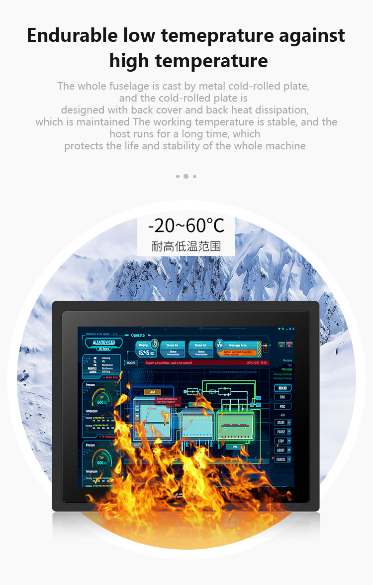 All In One 15 Inch Industrial Touch Screen PC With J1900 Quad Core CPU Build In Wifi 4g
