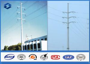 Wholesale 110KV 220KV Hot Dip Galvanized Electrical Power Pole , Transmission Line Tubular Steel Poles from china suppliers