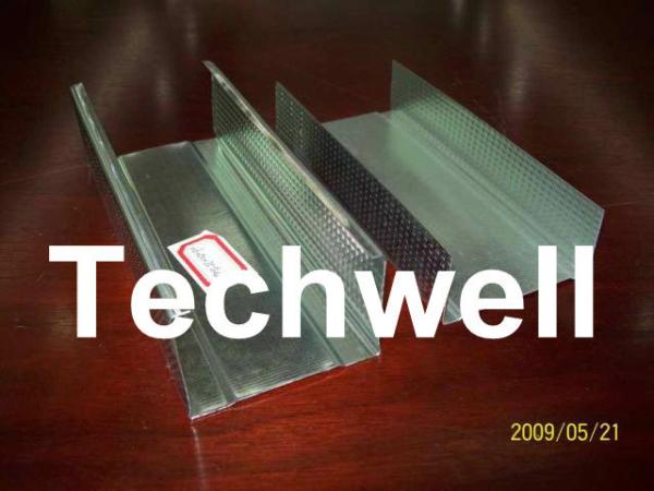 0.4 - 1.0mm Thickness Metal Steel Stud and Track Roll Former For Dry Wall Steel