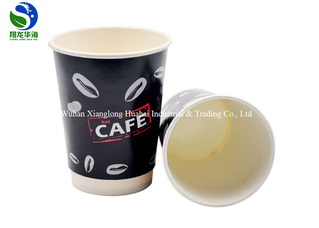 Different Sizes Double Wall Paper Cup , Paper Beverage Cups Eco - Friendly
