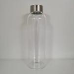 Hot Stamping Super High Borosilicate Material Water Cup with Stainless Steel Lid