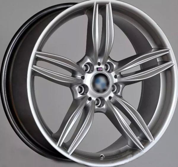 Staggered Rims Customized Car Rims For BMW 535i / Hyper Silver 19" Forged Alloy