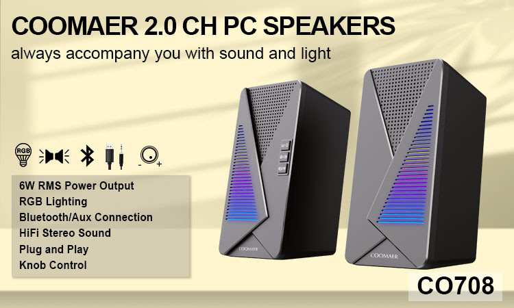 2.0 Channel Speakers DC5V