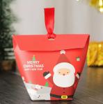 6*6*10cm Paper Christmas Gift Candy Box Santa Claus Printing