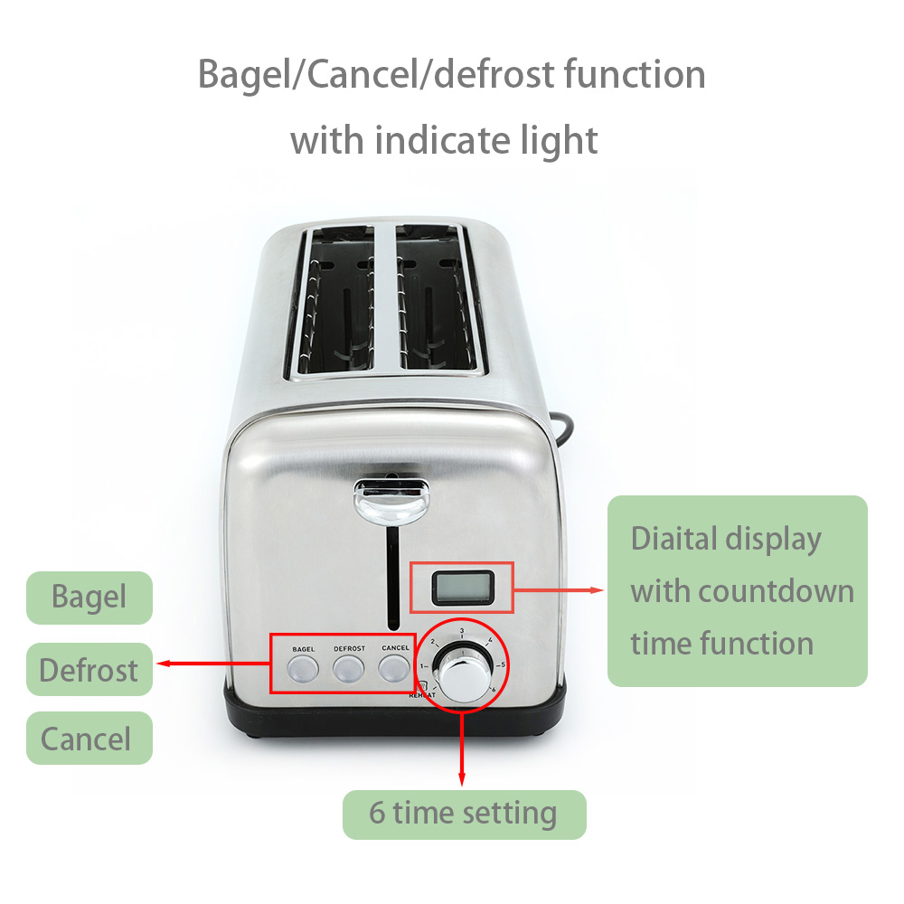 4 Slice Electric Household Bread Toaster bread toaster machine