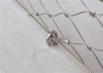 7x19 Stainless Steel Woven Wire Mesh / AISI304 Wire Rope Mesh Net For Balustrade