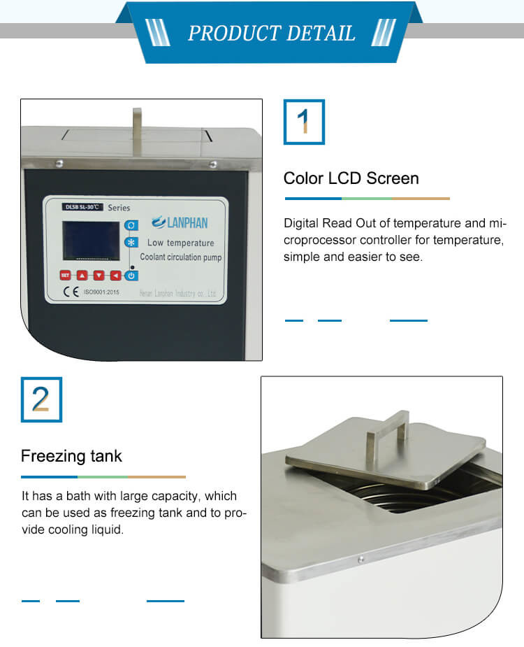 Chiller Lab Equipment 5L Alcohol chemical Chiller circulating pump Machine