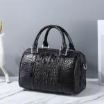 Fashion Lady Purse Genuine Crocodile Leather Women's Small Boston Bag Exotic