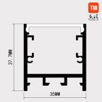 Profile Aluminium Housing For LED Strip Lights Bendable Flexible OEM
